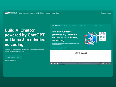 MyBot.Chat - AI Chatbot Interface ai ai assistant ai assistant chatbot ai bot ai bot interface ai chat ai chatbot chatbot design chatbot interface chatbot ui design landing page ui ui ui design ux ux design web page web ui web ux website