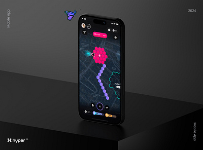 Hyper SQ a gamified rewards platform ai app app designer branding dark design illustration illustrations interaction design prototyping ui user experience ux