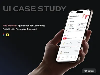 UI case study / Combining Freight with Passenger Transport case study design passenger ui uiux