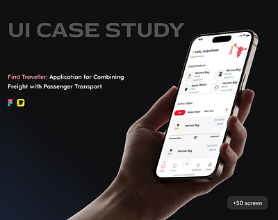 UI case study / Combining Freight with Passenger Transport case study design passenger ui uiux