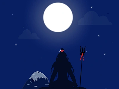 Lord Shiva | Digital illustration adobe illustrator art digital art digital design digital illustration graphic design illustration lord shiv meditation religion vector yoga