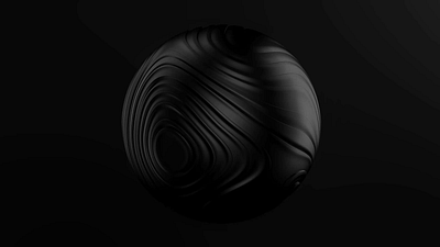 Black Abstract Sphere | Minimalist 3D Design 3d animation elegant motion graphics