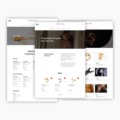 Vertigo Jewellery Lab / авторские ювелирные украшения⠀ design design website design websites tilda web design webdesign website websites