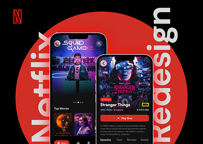 Netflix Redesign – A Cinematic Experience Like Never Before! branding clean design design designinspiration digitaldesign elegant ui illustration minimalui netflix ui netflixredesign productdesign redesign netflix streaming app ui uidesign userexperience