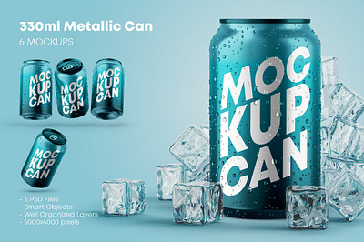 330ml 6 Metallic Can Mockups 330ml 6 metallic can mockups aluminium mockup beer mockup beverage mockup cans mockup cider mockup condensation mockup drink can mockup drinks mockup energy mockup metal mockup metallic can mockups mock up mockup set mockup soda can mockup soft drinks mockup water drops mockup