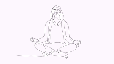 Meditative Line Art | Minimalist Illustration animation art graphic design