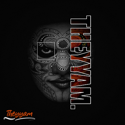 Theyyam Typography Posters design graphic design illustration posters