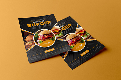 Food and Restaurant Flyer Design Template burger creative delicious fast food flyer flyer design flyer template flyers food food flyer design food leaflet food poster leaflet modern poster poster design professional restaurant restaurant flyer template