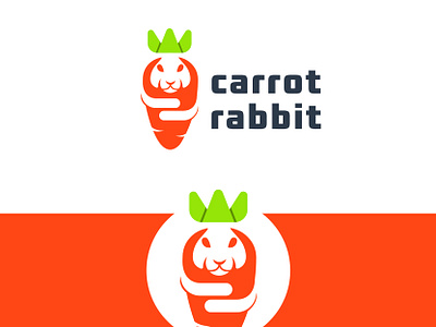 carrot rabbit logo design concept animal branding bunny carrot carrot logo concept design flat food healthy logo logo design logo mark logo type nutrition pet rabbit carrot rabbit logo rabit salad