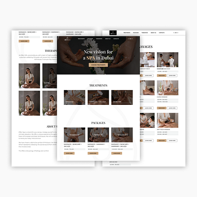 Effect Spa / спа-салон / Дубай design tilda web design webdesign website