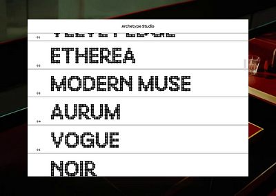 Archetype Studio [UI/UX Exploration] awwwards design figma motion design ui ux ux design web design