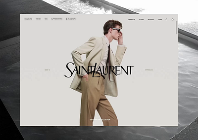 YSL Men’s Spring ’25 Collection [Conceptual Exploration] awwwards branding figma ui ui concept ux ux design web design ysl