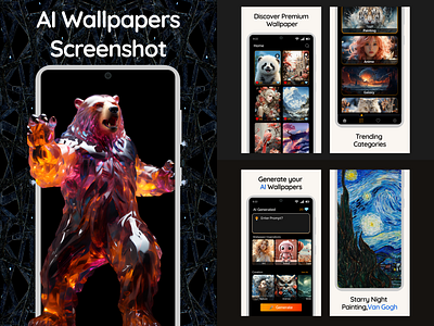 App Store Screenshot ai ai art app design app store app store screenshot branding design featured graphics graphic design illustration logo mobile app design play store play store screenshot playstore graphics product design screenshot ui vector visual branding