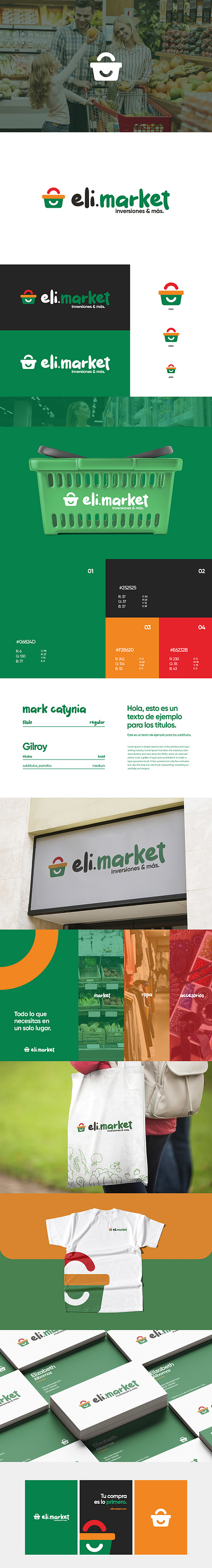 Elimarket | Brand Identity branding design graphic design illustration logo motion graphics