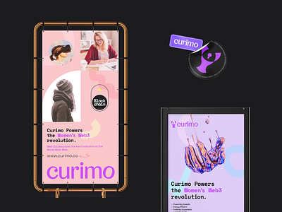 Curimo Brand Identity Design banner design billboard design brand identity graphic design print design web3