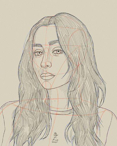 Cristin Milioti Portrait Drawing Sketch by Oz Galeano actress art arte boceto cristin milioti design dibujo digitalart drawing fanart illustration ozgaleano penguin portrait retrato sketch