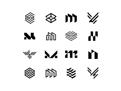 WIP - Logo Exploration architecture bird building construction design eagle hawk icon logo m mark simple symbol