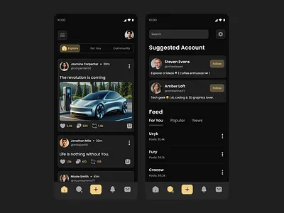 Limbo - Social Media App design media mobile social socialmedia ui