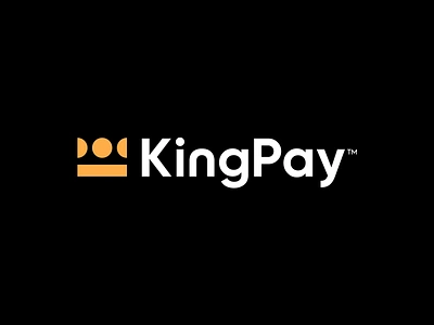 King Pay - Logo Design (Unused & For Sale) branding casino coin finance fintech king logo modern money online pay tech