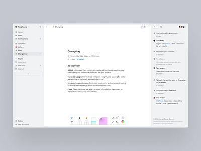 Page Overview - Homay Design System activity brush clean component dashbaord design desktop edit figma homay design system minimal notion panel side menu sidenav tools ui ux web app web design