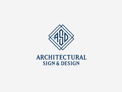 Architectural Sign & Design Logo a architectural drawing architectural signs architecture brand branding brandmark d identity logo logo design logodesign monogram s