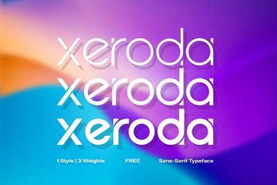 Xeroda - Sans Serif Typeface branding display font font font commercial font download font typeface fonts graphic design lettering logo modern sans font sans serif tech type typeface typography xeroda xeroda font xeroda regular