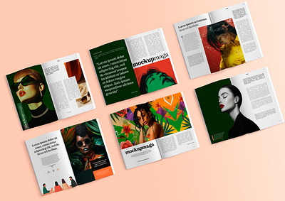 Magazine Mockup branding design download free freebie illustration kriollodesign magazine mockup psd