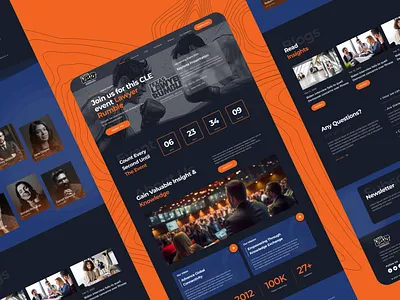 CLE Event Lawyer Rumble Website Design cle ui for web web design web development website design