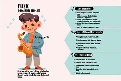 Music Infographic Template Elements arrangement celebration communicate content culture education elements event harmony infographic information instruments lesson melody music musical musician rhythm sound template