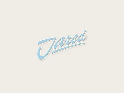 Jared // Lettering design font jared lettering letters logo type typeface typography