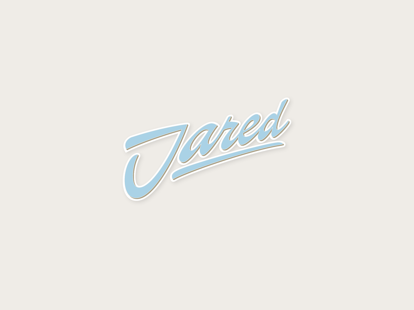 Jared // Lettering by Sergei Godovalov on Dribbble
