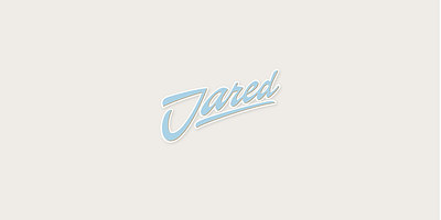 Jared // Lettering design font jared lettering letters logo type typeface typography