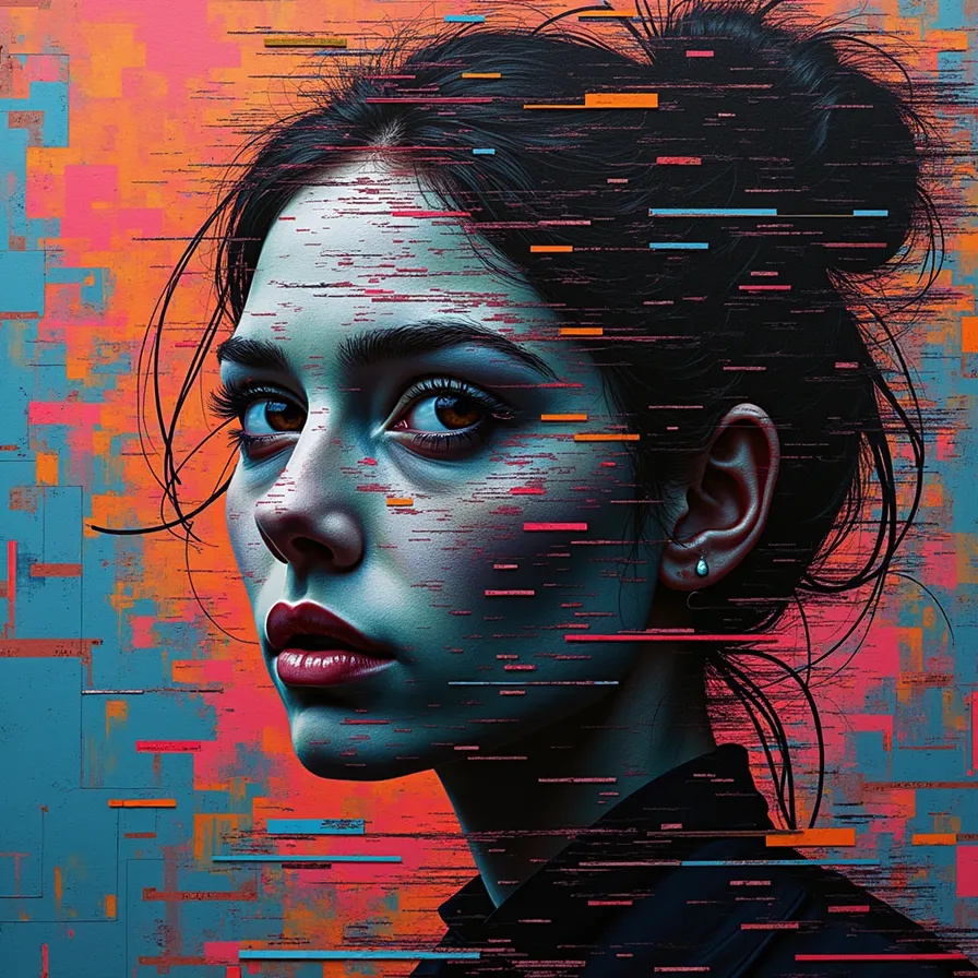 System Disintegration art childrensrights colorful colors cyberpunk design digital art digitalart generationaltrauma glitchart graphic design socialart streetart systemviolence