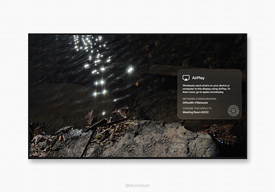 tvOS Airplay Screensaver Concept apple concept interface screensaver smart tv tv tv ui tvos ui ux