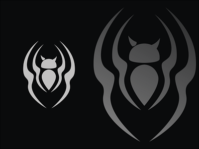 Modern Spider Logo black branding company concept design graphic design gray illustration logo metallic modern simple spider vector