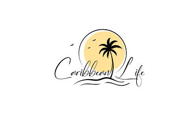 Caribbean Life Logo branding graphic design logo