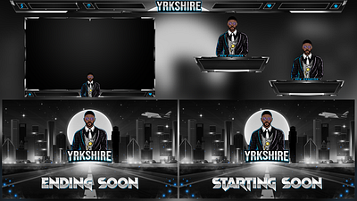 Twitch Overlay Packages design graphic design illustration logo mascot logo stream pack streaming twitch