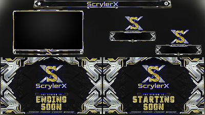 Twitch Overlay Packages design graphic design illustration logo mascot logo stream pack streaming twitch