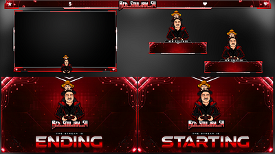 Twitch Overlay Packages design graphic design illustration logo mascot logo stream pack streaming twitch