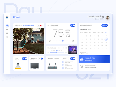 Day 21 - Home Monitoring Dashboard app branding graphic design ui ux