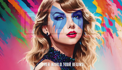 Taylor Swift as Dazzler - Fan Art ai art dazzler design digital art generative ai graphic design taylor swift