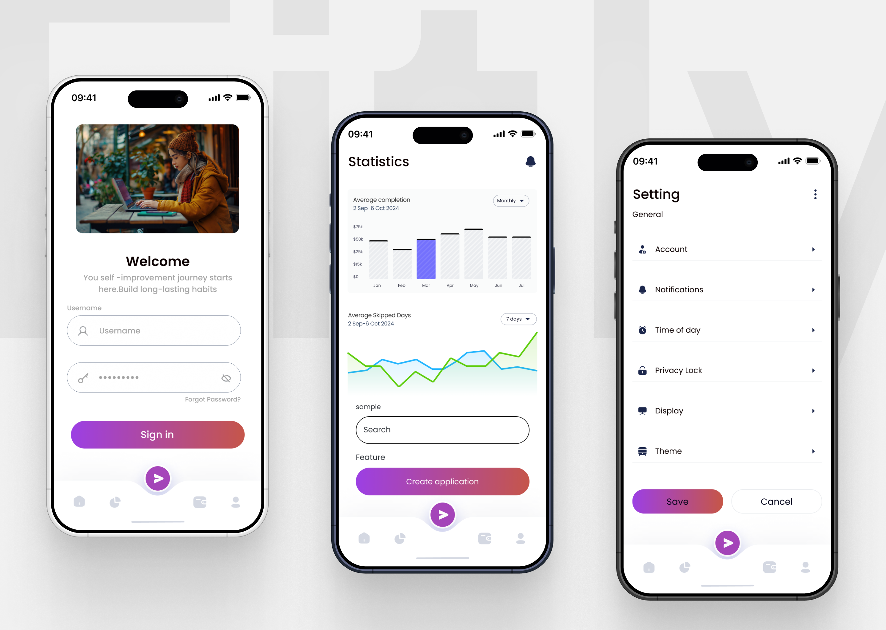 Fitly | Mobile App Design💪🫵 app clean design diet exercise fitness fresh glassmorphism health healthy life mobile service sport suarasa tracker ui website workout