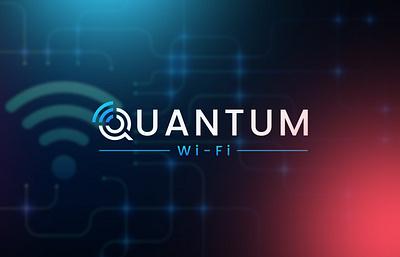 Quantum WiFi Company Logo Design branding business creative logo custom logo graphic design internet letter logo logo network web wifi