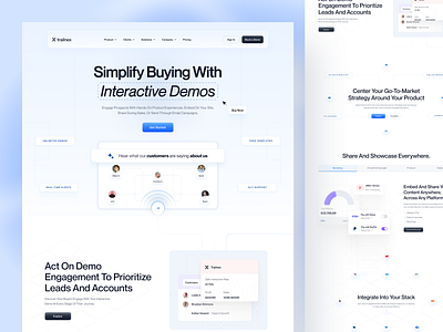 Trailnex: SaaS Marketing Landing Page ai analytics b2b landing pages exploration fintech lead generation marketing marketing site product design saas saas landing page saas partners saas product website saas web design services startup ui uiux uiux design agency