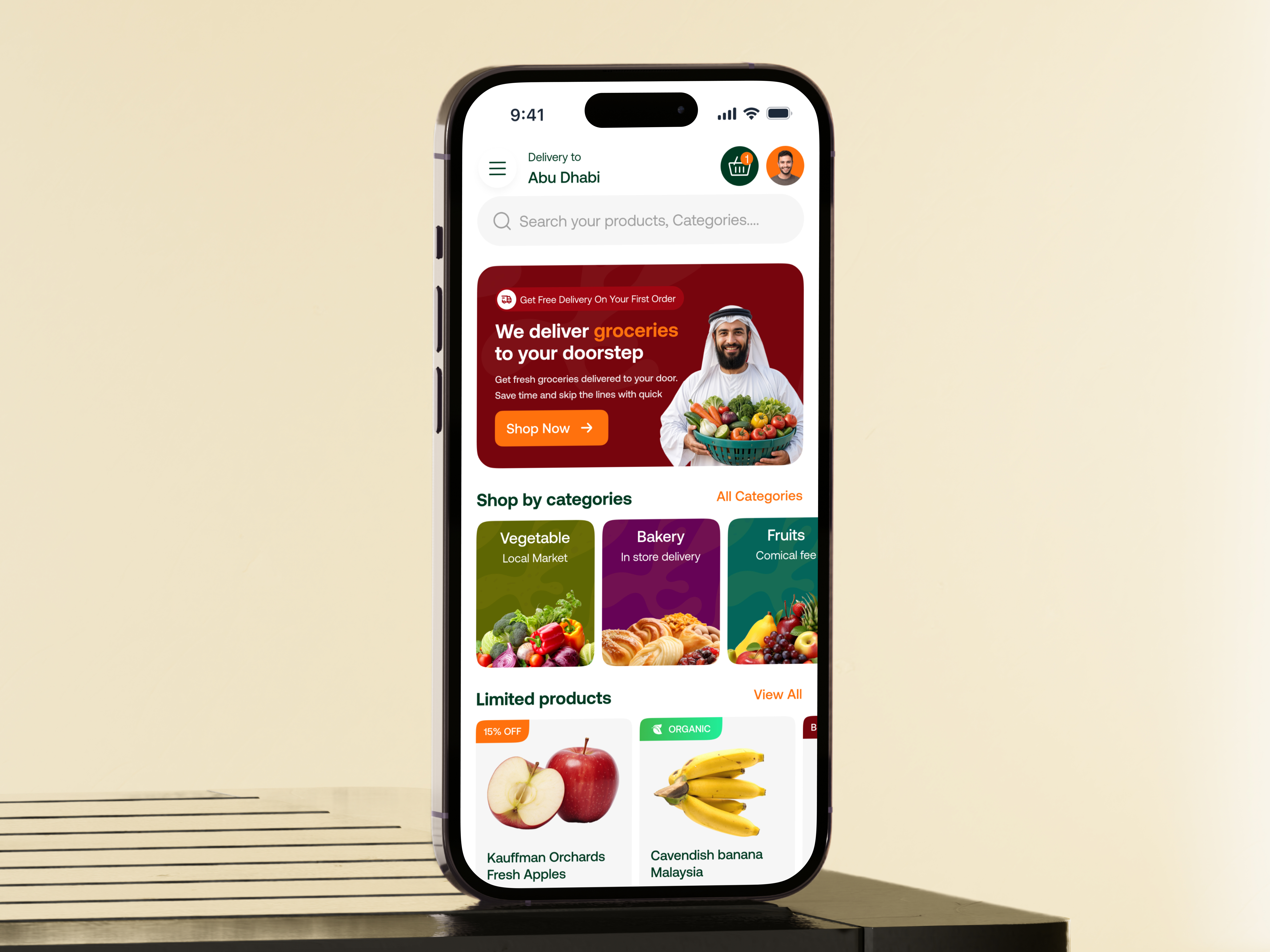 Example of Restaurant & Food Delivery App Design