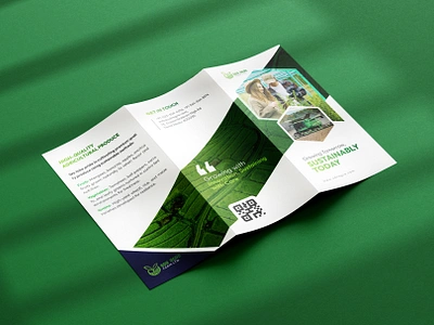 Agriculture & Agro Farm Trifold Brochure Template agro business corporate creative graphic design organic tri fold brochure