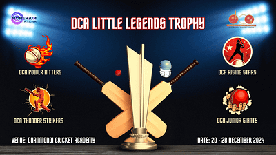 LITTLE LEGENDS TROPHY Facebook Banner bann banner design canva graphic design socia social media content