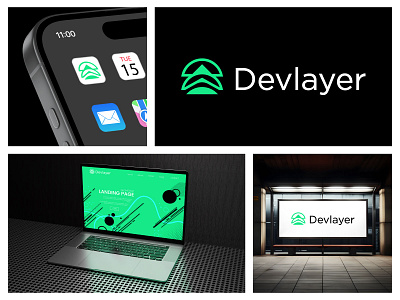 Devlayer - Software Developer Company Logo Design app icon software brand identity branding coding logo company logo developer developer logo development company logo design logo designer logo ideas modern logo software software company software logo technology logo visual identity web developer web3 website logo