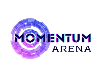 Momentum Arena Logo branding canva graphic design logo