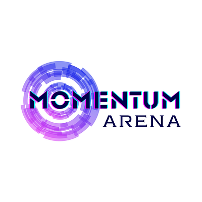 Momentum Arena Logo branding canva graphic design logo